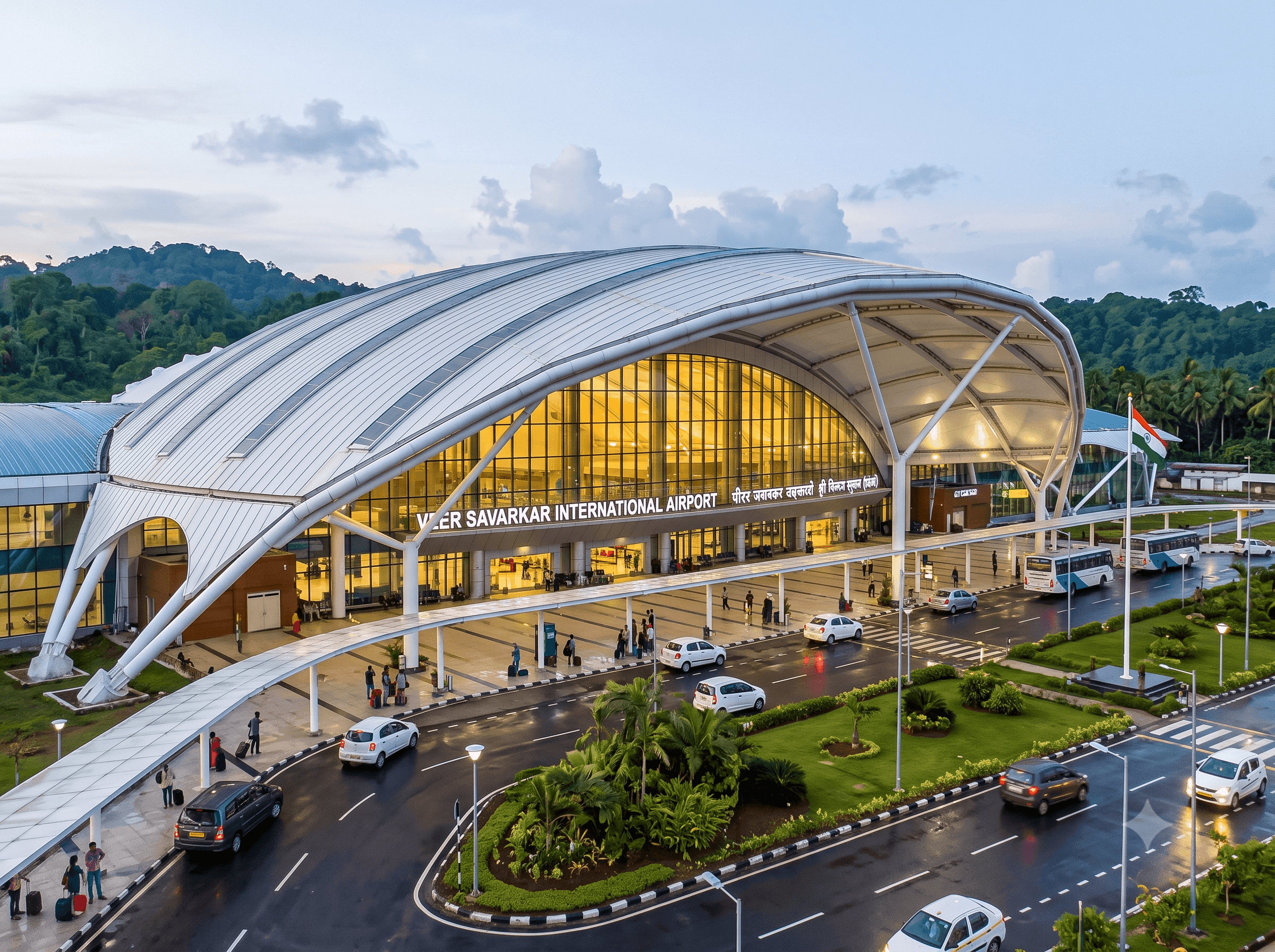 Veer Savarkar International Airport IXZ terminal building Sri Vijaya Puram Port Blair